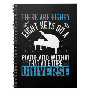 Carnet Il Y A 88 Touches Sur Un Piano Et Dans