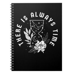 Carnet Il y a toujours du temps Sablier Fleurs Étoiles Lu