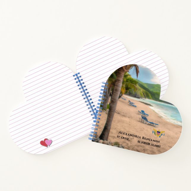 Carnet Îles Vierges américaines Sainte-Croix USVI Tropica (Intérieur)