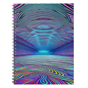 Carnet Illusion optique arc-en-ciel,