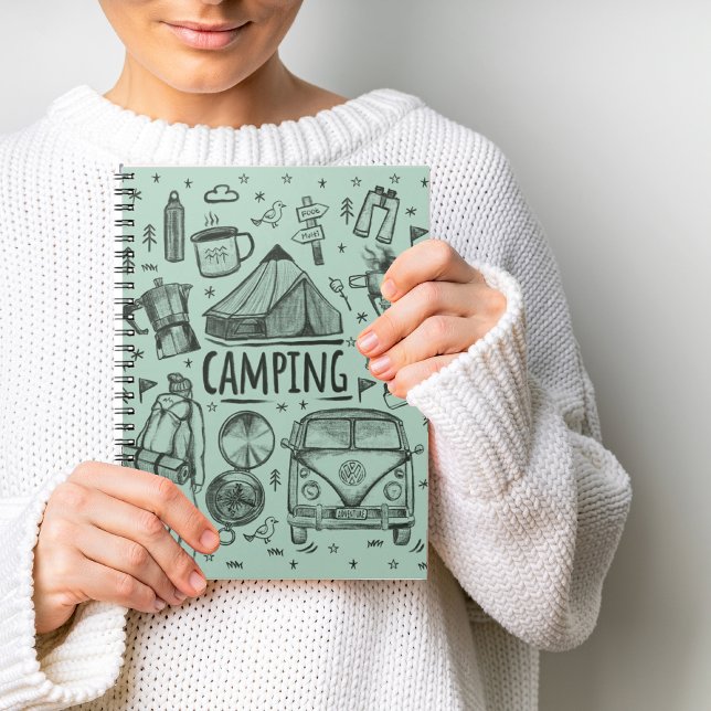 Carnet Illustration Camping Extérieur (Créateur téléchargé)