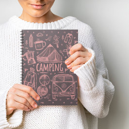 Carnet Illustration Camping Extérieur