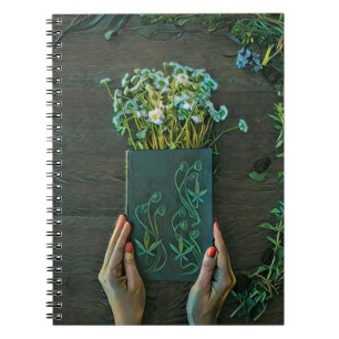 Carnet illustration de bibliothèque vintage