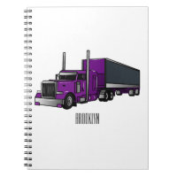 Illustration de camion semi-remorque de dessin ani