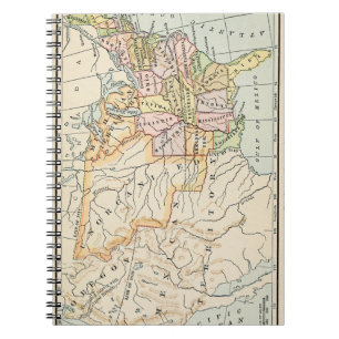 Carnet Illustration de carte historique des États-Unis 18