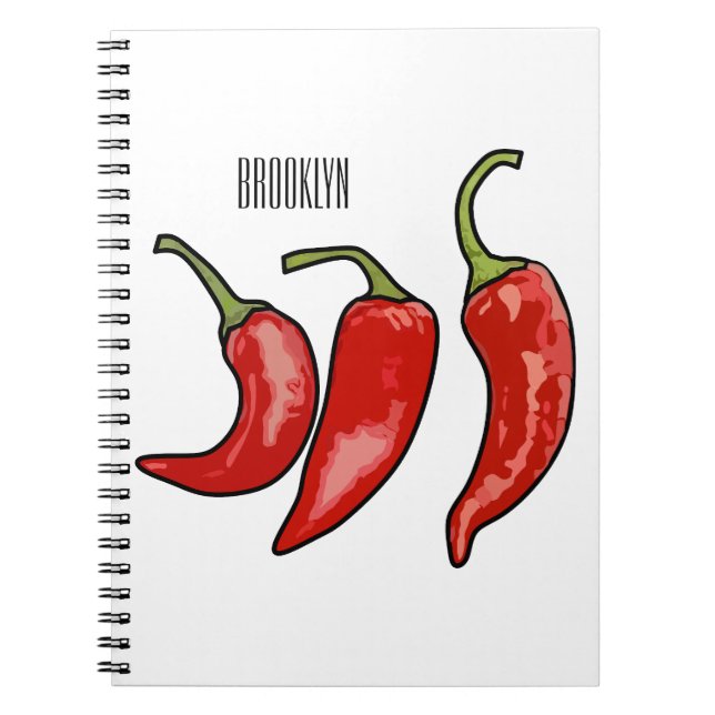 Carnet Illustration de chili (Devant)