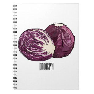 Carnet Illustration de chou rouge