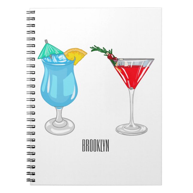 Carnet Illustration de cocktail (Devant)
