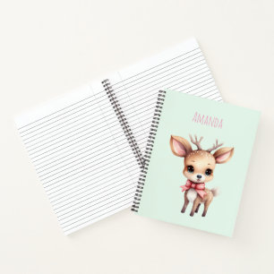 Carnet Illustration de dessin animé de cerfs de bébés mig