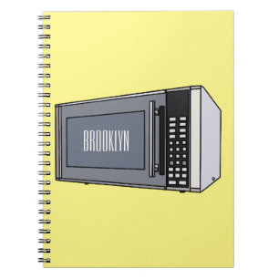 Carnet Illustration de dessin animé de micro-ondes