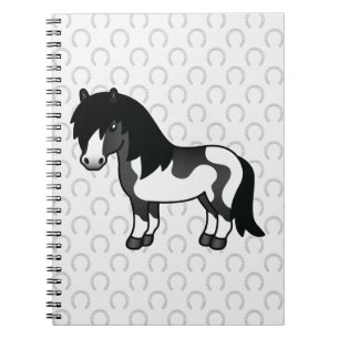 Carnet Illustration de dessin animé de poney Shetland Pin