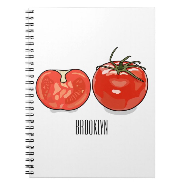 Carnet Illustration de dessin sur la tomate (Devant)
