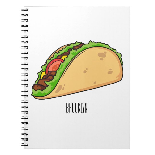Carnet Illustration de dessin sur Taco (Devant)