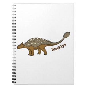 Carnet Illustration de dinosaure blindé Ankylosaurus