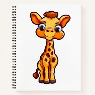 Carnet Illustration de girafe de dessin animé