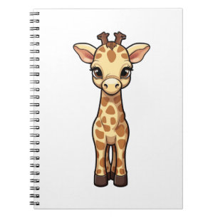 Carnet Illustration de girafe de dessin animé