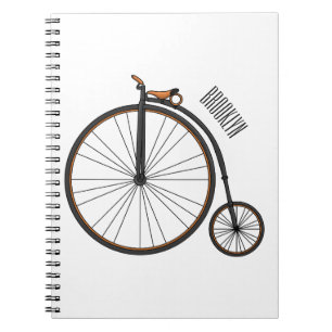Carnet Illustration de la bande dessinée de vélo à grande