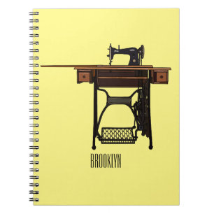 Carnet Illustration de la machine à coudre