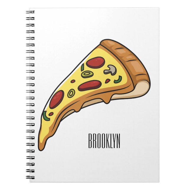 Carnet Illustration de la pizza (Devant)