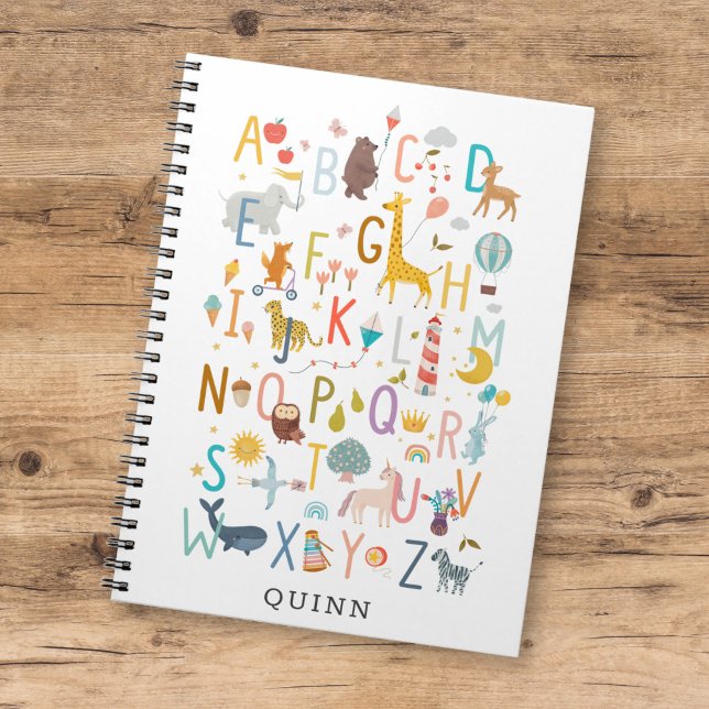 Carnet Illustration de l'alphabet ABC avec nom pour enfan (Créateur téléchargé)
