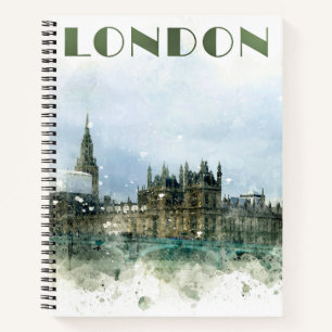 Carnet Illustration de l'aquarelle de Londres