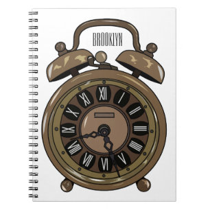 Carnet Illustration de l'horloge d'alarme