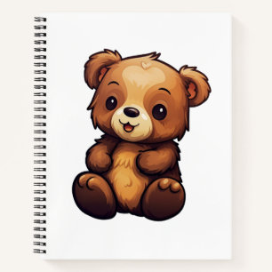 Carnet Illustration de l'ours de dessin