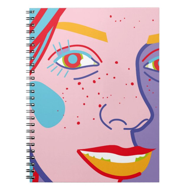 Carnet Illustration de mode colorée (Devant)