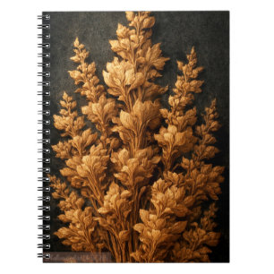 Carnet Illustration de sculpture sur bois botanique vinta