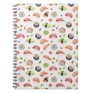 Carnet Illustration de sushi miniature pour les fans de n