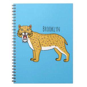 Carnet Illustration de tigre à dents de sabre