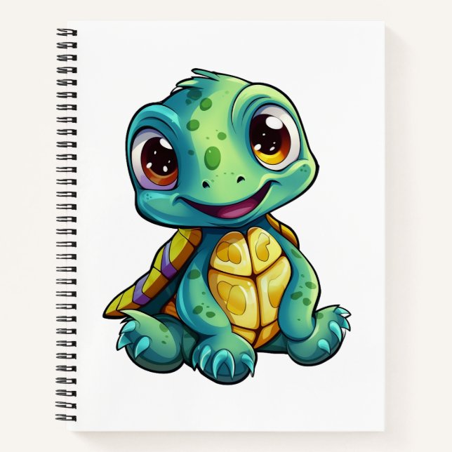 Carnet Illustration de tortue caricaturale (Devant)