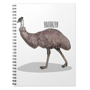 Carnet Illustration d'Emu bird