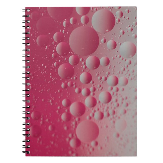 Carnet Illustration des molécules rouges (Devant)