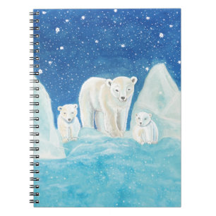 Carnet Illustration des ours polaires