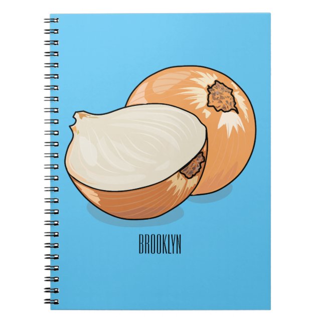 Carnet Illustration d'oignon (Devant)