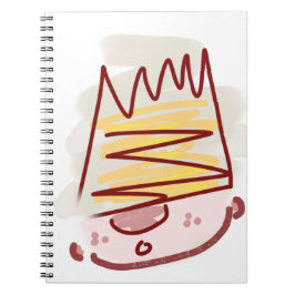 Carnet Illustration drôle de petit roi mignon