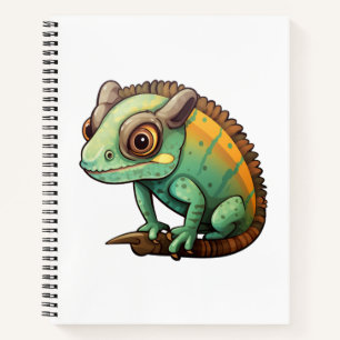 Carnet Illustration du caméléon de dessin