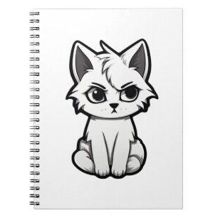Carnet Illustration du chat de dessin