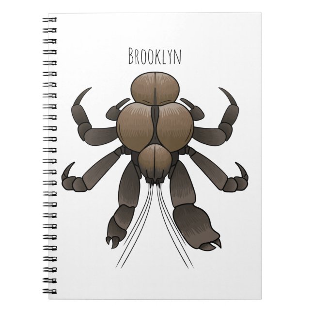 Carnet Illustration du crabe de coco (Devant)