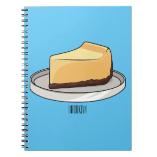 Carnet Illustration du dessin animé Cheesecake