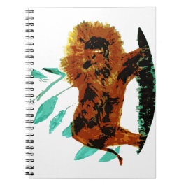 Carnet Illustration du lion animal sauvage