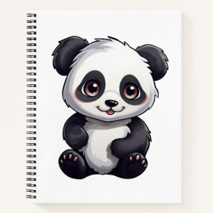 Carnet Illustration du panda de dessin