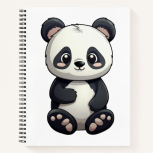 Carnet Illustration du panda de dessin