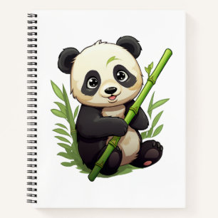Carnet Illustration du panda de dessin