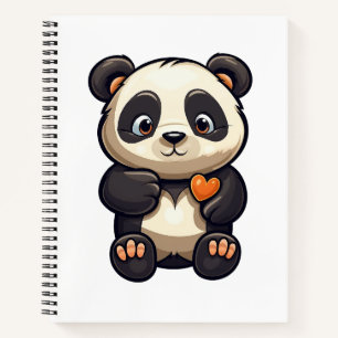 Carnet Illustration du panda de dessin