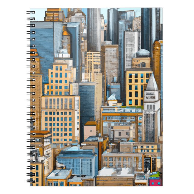 Carnet Illustration du paysage urbain de New York (Devant)