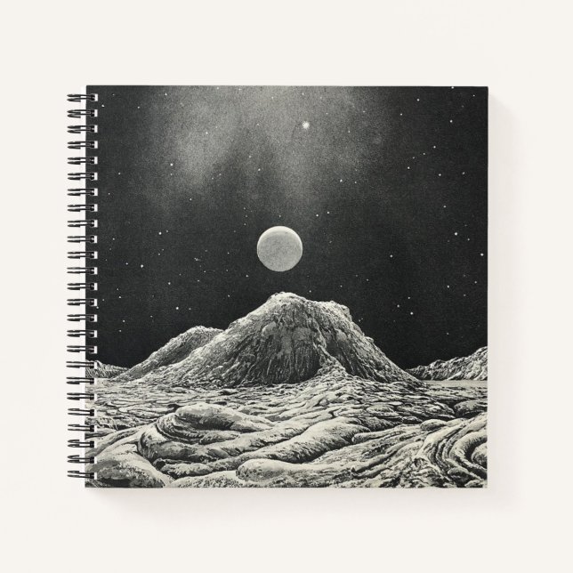 Carnet Illustration d'un autre espace planétaire (Devant)