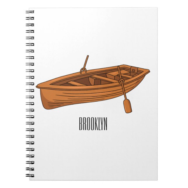 Carnet Illustration d'un bateau à roues (Devant)