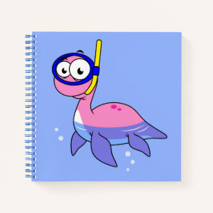 Carnet Illustration D'Un Monstre De Loch Ness De Snorkeli